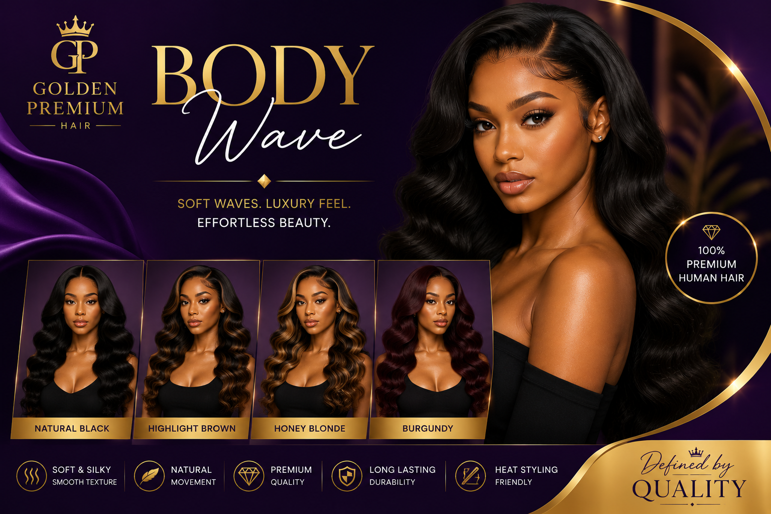 Body Wave Wigs Soft Waves. Endless Glamour.