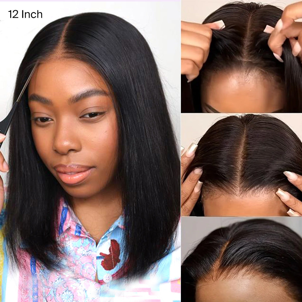 GOLDEN PREMIUM Signature Bob STRAIGHTVIETAM HAIR GLUELESS