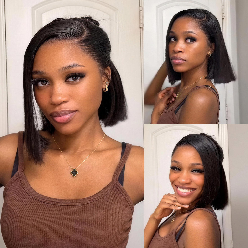GOLDEN PREMIUM Signature Bob STRAIGHTVIETAM HAIR GLUELESS