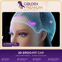 Golden Premium 4x4 Transparent Lace Curly Pixie Bob Wig | 100% Indian Human Hair | Invisible Knots | Natural Black