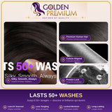 Golden Premium 4x4 Transparent Lace Curly Pixie Bob Wig | 100% Indian Human Hair | Invisible Knots | Natural Black