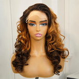 GOLDEN PREMIUM 13×6 HD Lace Caramel Body Wave Wig 20 INCH