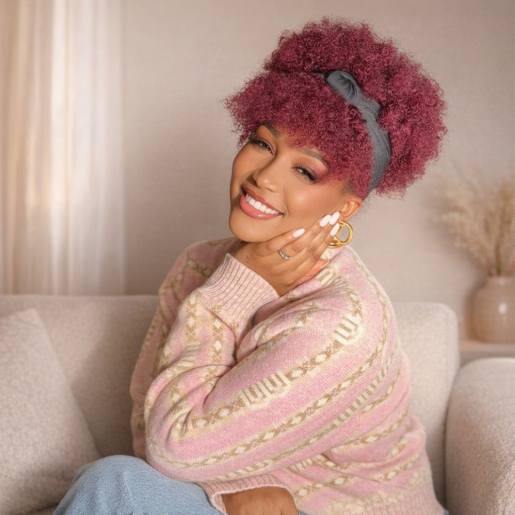 GPH-KINKY CURLY HEADBAND WIG 10001