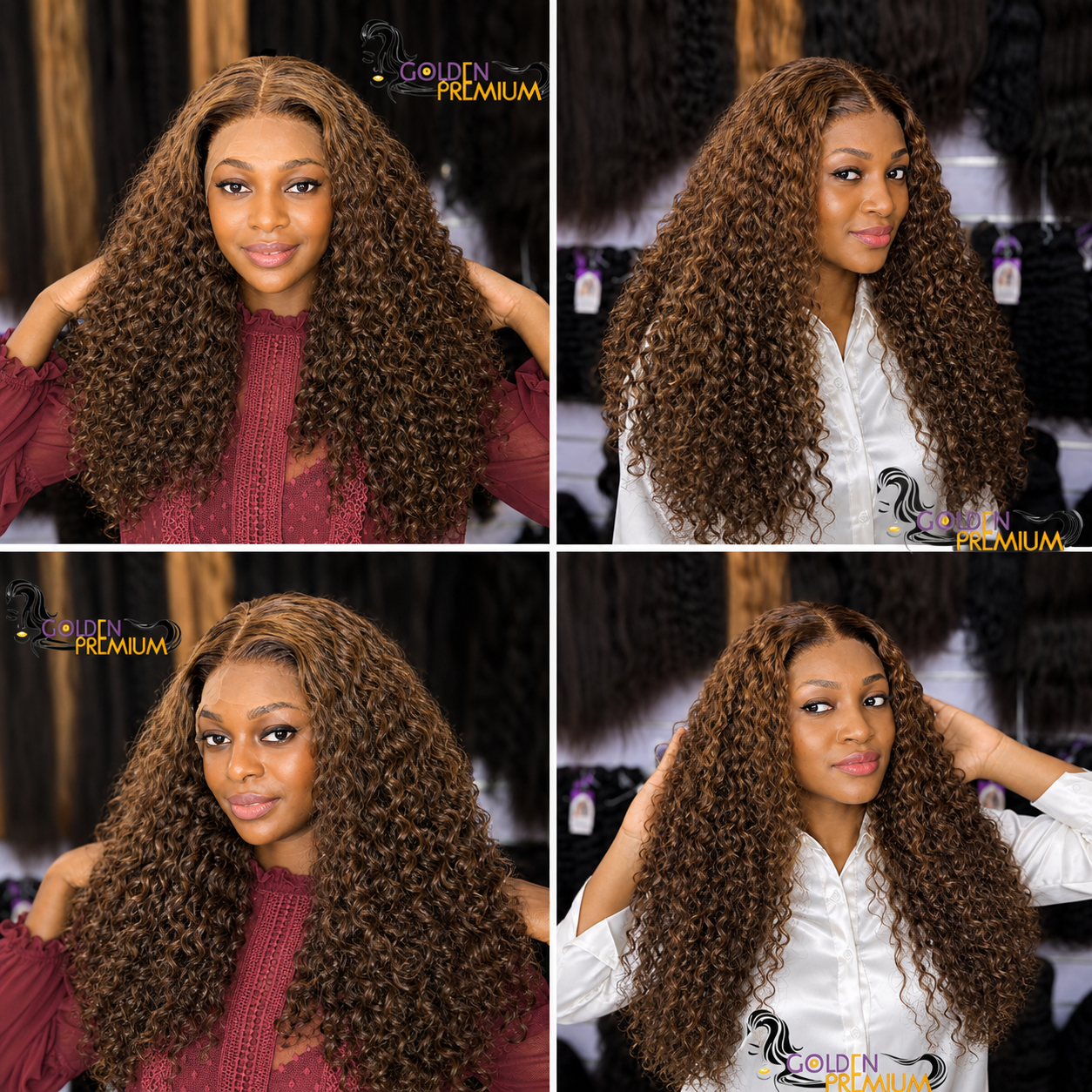 Golden Luxe Curly Wig