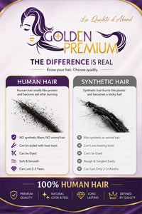 Golden Premium LumièreFlow™ 13×6 HD Lace Glueless Wig | Ombre Platinum Blonde Balayage | Body Wave | Drawstring | 100% Indian Virgin Hum