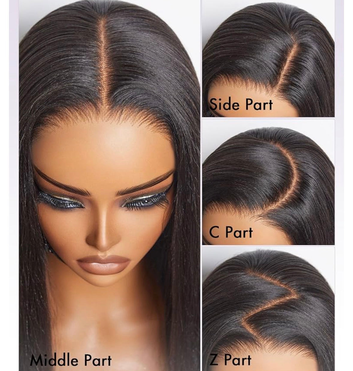 Golden Premium CrownFit™ 13×6 Glueless Wig Yaki Straight | Adjustable Drawstring | 100% Human Hair