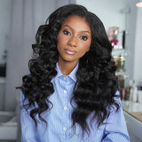 Golden Premium CrownWave™ Yaki Body Wave Frontal Wig