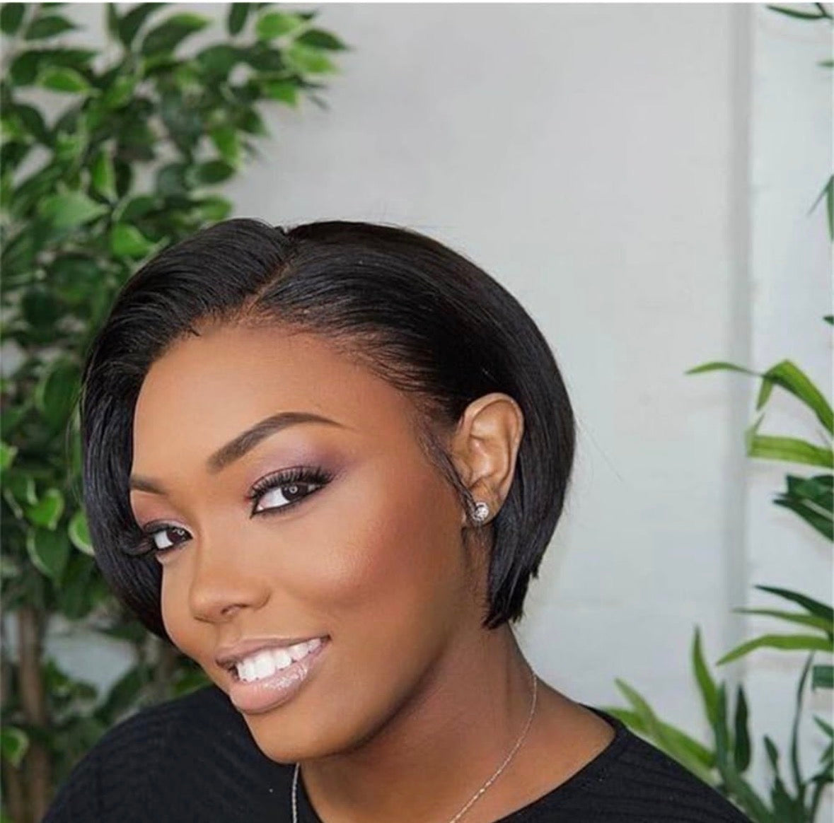 Golden Premium ParisBob™ 13x6 frontal Transparent Lace Pixie Bob Wig