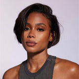 Golden Premium ParisBob™ 13x6 frontal Transparent Lace Pixie Bob Wig