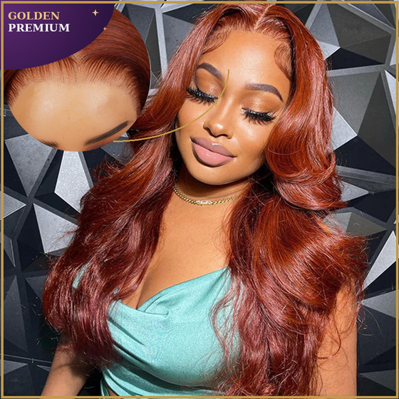 Golden Premium Three-Go™ 13x6 Glueless Body Wave Wig | 250% Density