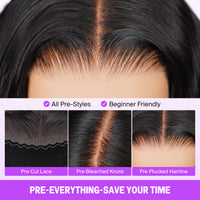 golden premium 13X4 Invisible Knots Short Body Wave Bob Wigs With CLOSURE Lace Natural Hairline