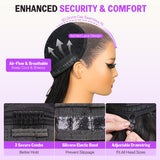 18"=$199.99 13x6 Three-Go™ Glueless Wig With Drawstring 100% Human Hair Wig
