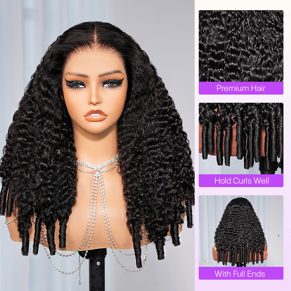 18"=$199.99 13x6 Three-Go™ Glueless Wig With Drawstring 100% Human Hair Wig