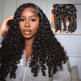 18"=$199.99 13x6 Three-Go™ Glueless Wig With Drawstring 100% Human Hair Wig
