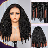 Golden Premium CrownFit™ 13×6 Transparent  Lace Glueless Burmese Curly Wig | Finger Coil Ends | Adjustable Drawstring | 100% Indian Human Hair