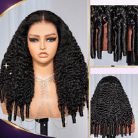 Golden Premium CrownFit™ 13×6 Transparent  Lace Glueless Burmese Curly Wig | Finger Coil Ends | Adjustable Drawstring | 100% Indian Human Hair