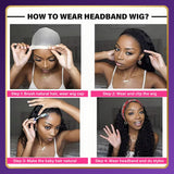 Perruque bandeau Golden Premium CrownFit™ Kinky Yaki | Cheveux 100 % humains indiens | Noir naturel