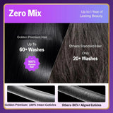 Golden Premium BraidLuxe™ 13×6 HD Lace Glueless Boho Braids Wig | Deep Curly | 250% Density | Drawstring | 100% Human Hair