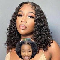Luxury Italian Yaki Straight Glueless Lace Front Wig