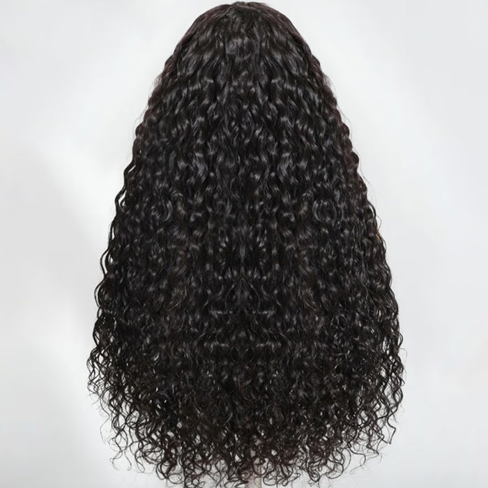 Golden Premium Zero-Wear™ Truly Snap & Go transparent Lace Wig Water Wave CURLY 13x6 Glueless 100% Human Hair Wigs Seamless Fit All Skins